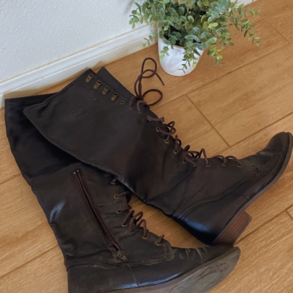 Rocket dog Knee High Lace up Boots